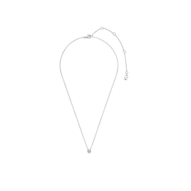 Ti Sento Milano Ti Sento Collier 34124ZI/42 Zilver met Zirkonia Rondzetting 38-48cm