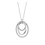 Ti Sento Milano Ti Sento Collier 34127ZI/40 Zilver met Drie Ovale Ringen et Zirkonia 40-50cm
