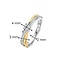 Ti Sento Milano Ti Sento Ring 12374ZY/56 Zilver 14k Gold Plated Dubbel met Zirkonia Maat 56