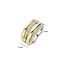 Ti Sento Milano Ti Sento Ring 12409ZY/58 Zilver Bi-color met Zirkonia Maat 58