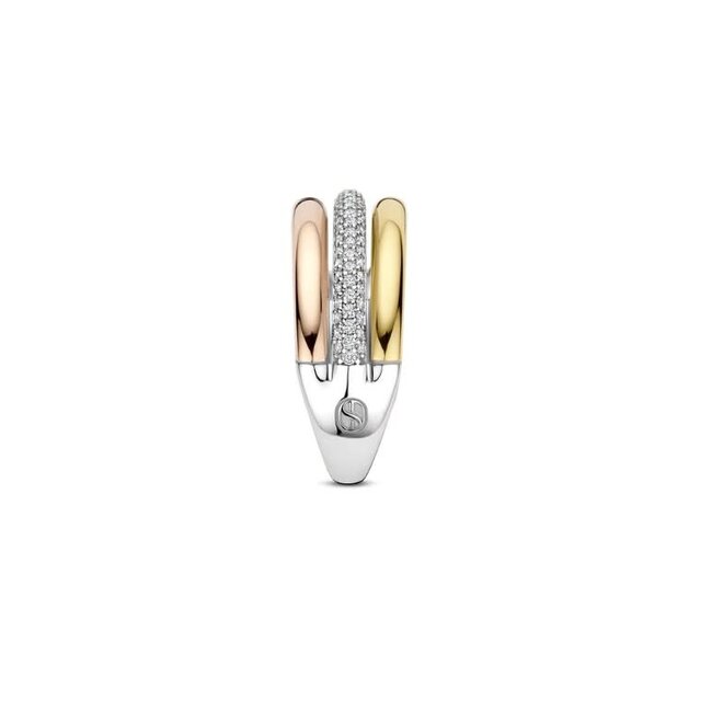 Ti Sento Milano Ti Sento Ring 12427TZ/54 Zilver met Tri-color en Zirkonia Maat 54