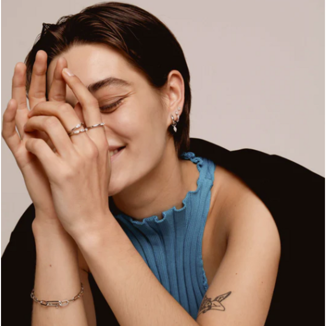 Ti Sento Milano Ti Sento Oorbellen 7928ZI Zilver Gerhodineerd met Zirkonia