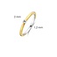 Ti Sento Milano Ti Sento Ring 12210ZY/52 Solitaire Zilver met Geelgouden Plating en Zirkonia Maat 52