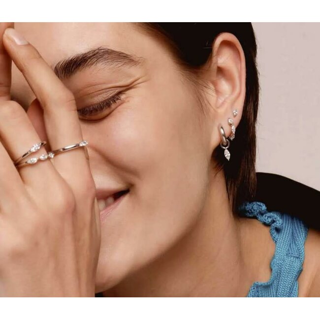 Ti Sento Milano Ti Sento Ring 12297ZI/54 zilver met 3 zirkonia's