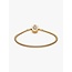 Pandora Pandora Armband 569046C01-17 Zilver met 14k Geelgouden Plating met Zirkonia op Kroonsluiting Maat 17