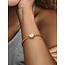 Pandora Pandora Armband 569046C01-17 Zilver met 14k Geelgouden Plating met Zirkonia op Kroonsluiting Maat 17