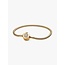 Pandora Pandora Armband 569046C01-17 Zilver met 14k Geelgouden Plating met Zirkonia op Kroonsluiting Maat 17
