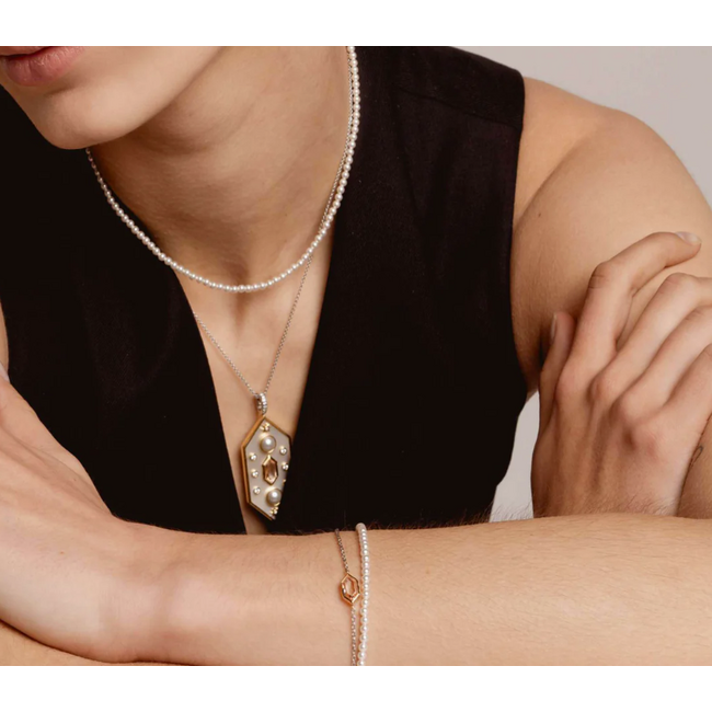 Ti Sento Milano Ti Sento Armband 23029NU Zilver Bi-color en Roze Zirkonia16-20cm