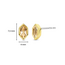 Ti Sento Milano Ti Sento Oorbellen 7944NU Zilver met Goude Plating en Roze Zirkonia 5mm x  4mm