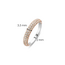 Ti Sento Milano Ti Sento Ring 12105ZR/54 Zilver 925 met Roségouden Plating met Zirkonia Maat 54  3,5 mm x 2 mm 2