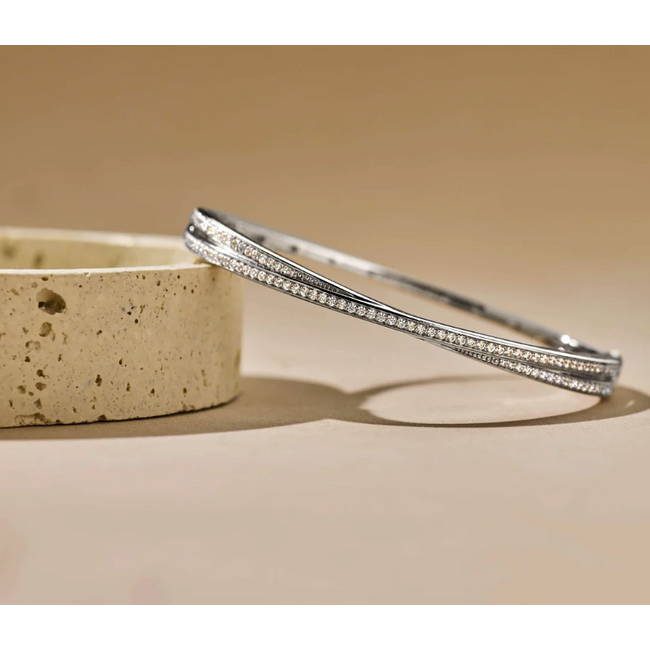 Ti Sento Milano Ti Sento Armband 23072ZI Zilver Bangle met Zirkonia