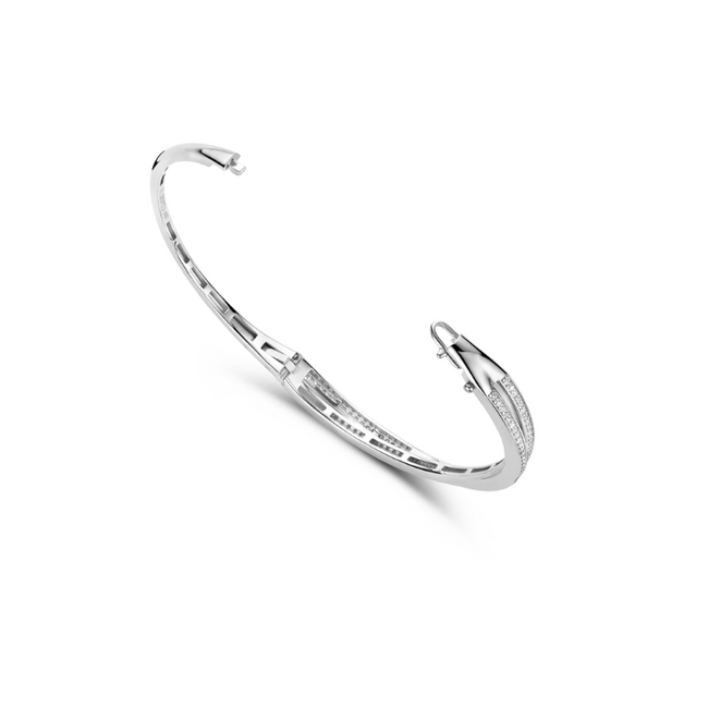 Ti Sento Milano Ti Sento Armband 23072ZI Zilver Bangle met Zirkonia