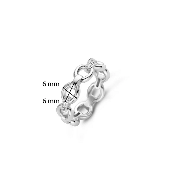 Ti Sento Milano Ti Sento Ring 12292ZI/56 Zilver schakel