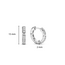 Ti Sento Milano Ti Sento Oorbellen 7889ZI Oorringen zilver met zirkonia 15mm x 2 mm