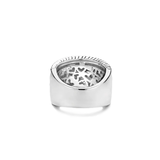 Ti Sento Milano Ti Sento Ring 1835ZI/56 Zilver Gerhodineerd met Zirkonia en verschillende Motiefjes Maat 56