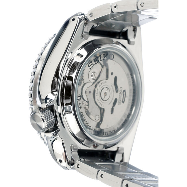 Seiko Seiko Horloge SRPD53K1 5 Sports Staal Automaat 100m Waterdicht met Blauw en Rood 42mm