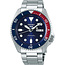 Seiko Seiko Horloge SRPD53K1 5 Sports Staal Automaat 100m Waterdicht met Blauw en Rood 42mm