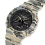 Casio G-Shock Casio G Shock Horloge GA-2100CM-5AER Analoog Digitaal Camouflage Beige Groen 44mm