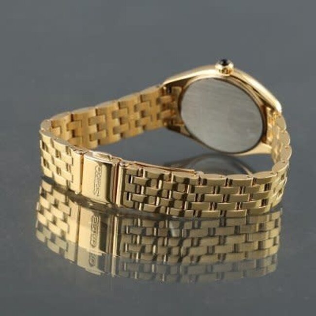 Seiko Seiko Horloge SUR538P1 Staal met Geelgouden Plating Quartz 50m Waterdicht 29mm