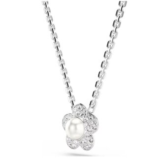 Swarovski Swarovski Collier 5755817 Ariana Grande Zilverkleurig Bloem met Parel