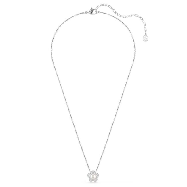 Swarovski Swarovski Collier 5755817 Ariana Grande Zilverkleurig Bloem met Parel