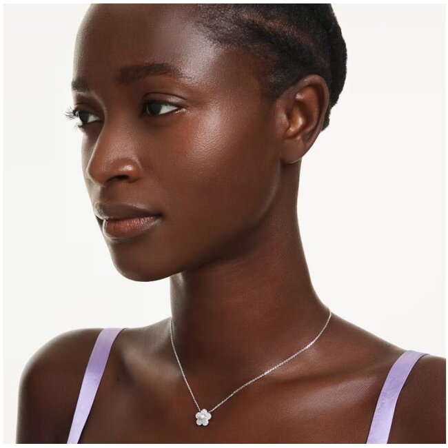 Swarovski Swarovski Collier 5755817 Ariana Grande Zilverkleurig Bloem met Parel