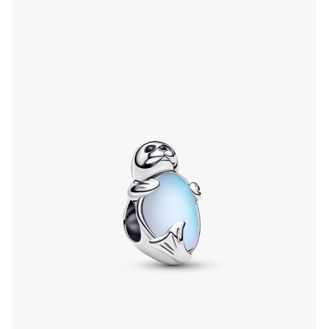 Pandora Pandora Bedel 794146C01 Zilver Zeehond met Maansteen
