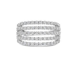 Ti Sento Milano Ti Sento Ring 12425ZI/56 Zilver met 5 Banen Zirkonia Maat 56