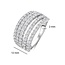 Ti Sento Milano Ti Sento Ring 12425ZI/56 Zilver met 5 Banen Zirkonia Maat 56