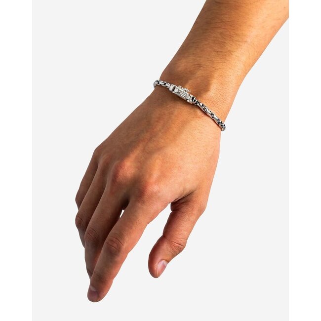 Buddha to Buddha Buddha to Buddha Armband J396E Venetian Mini Twist Zilver Maat E