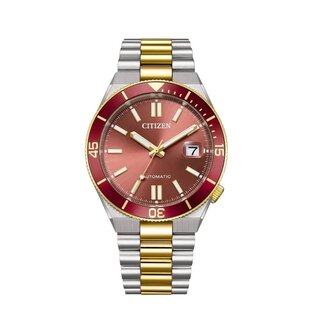 Citizen Citizen Horloge NJ0234-58X Tsuyosa Staal Bi-color Automaat Saffierglas met Bordeaux Wijzerplaat 40mm