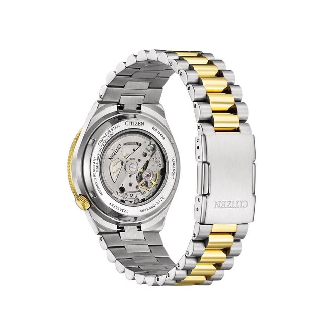 Citizen Citizen Horloge NJ0234-58X Tsuyosa Staal Bi-color Automaat Saffierglas met Bordeaux Wijzerplaat 40mm