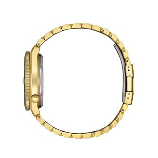 Citizen Citizen Horloge NJ0232-53X Tsuyosa Staal met Geelgouden Plating Automaat Saffierglas met Groene Wijzerplaat 40mm