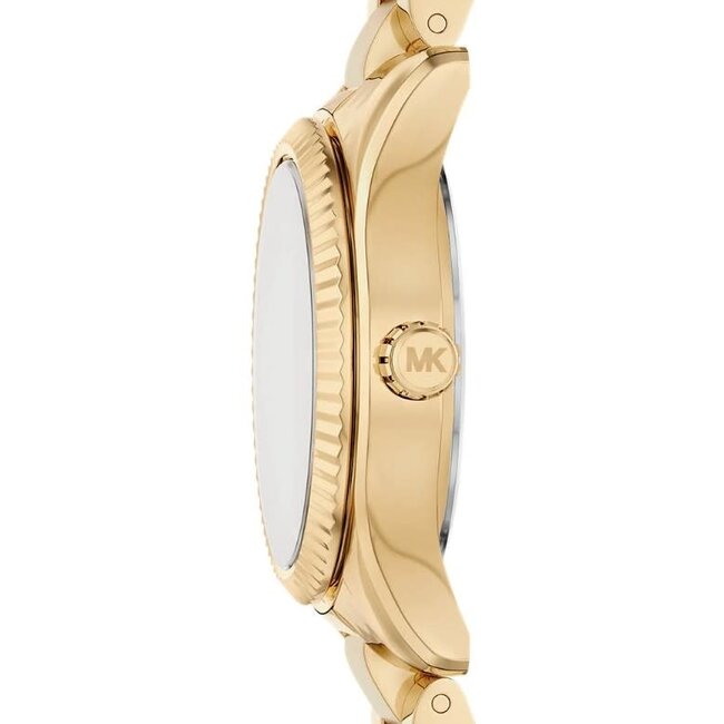 Michael Kors Michael Kors Horloge MK7578 Lexington Staal Geelgouden Plating  Quartz Bruine Wijzerplaat 26mm