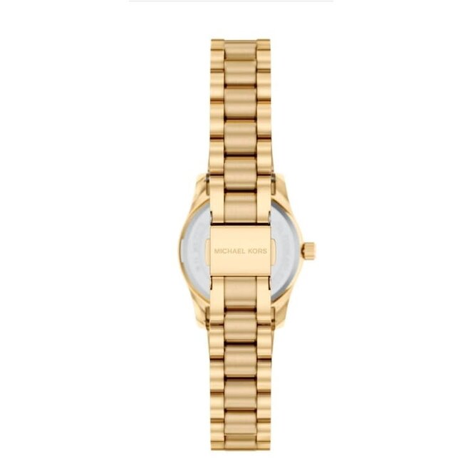 Michael Kors Michael Kors Horloge MK7578 Lexington Staal Geelgouden Plating  Quartz Bruine Wijzerplaat 26mm