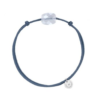 Morganne Bello Morganne bello Armband 4015X46A104 Blue Jean Cord Chalcedony Small Cusion