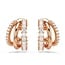 Swarovski Swarovski Oorbellen 5698702 Hyperbola Rosekleurig met Zirkonia