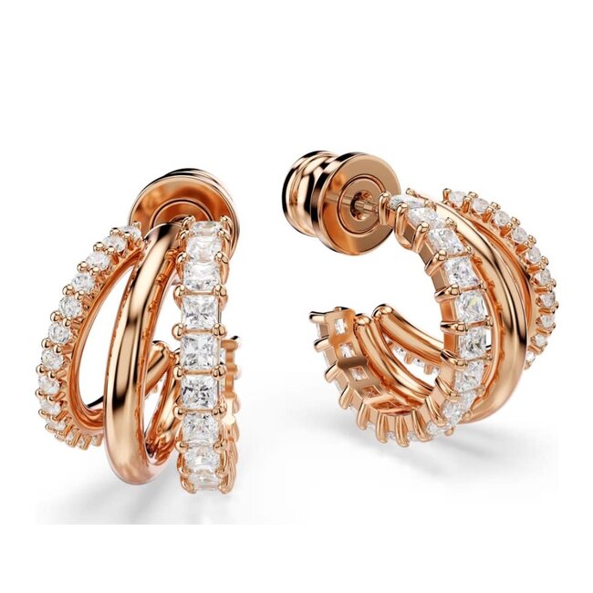 Swarovski Swarovski Oorbellen 5698702 Hyperbola Rosekleurig met Zirkonia