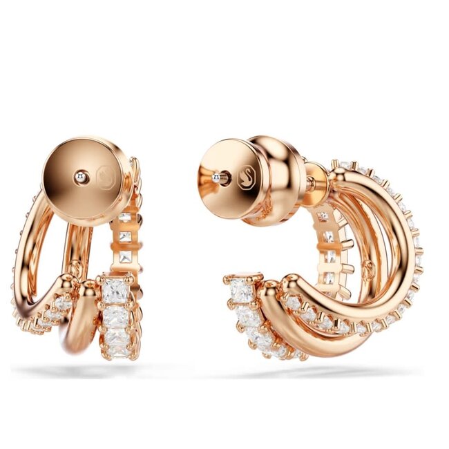 Swarovski Swarovski Oorbellen 5698702 Hyperbola Rosekleurig met Zirkonia