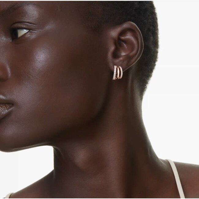 Swarovski Swarovski Oorbellen 5698702 Hyperbola Rosekleurig met Zirkonia