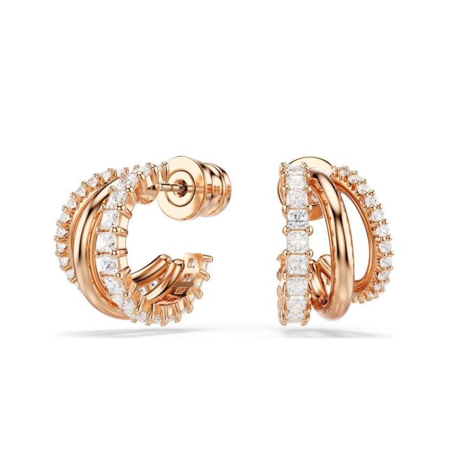 Swarovski Swarovski Oorbellen 5698702 Hyperbola Rosekleurig met Zirkonia