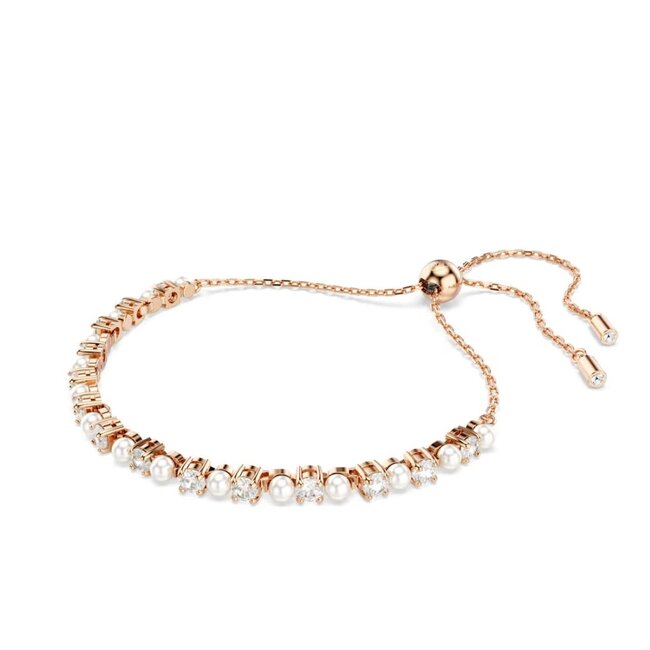 Swarovski Swarovski Armband 5729506 Matrix Rosekleurig met Parel en Zirkonia