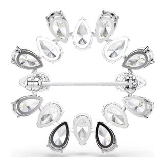 Swarovski Swarovski Broche 5714646 Matrix Zilverkleurig Pear met Zirkonia