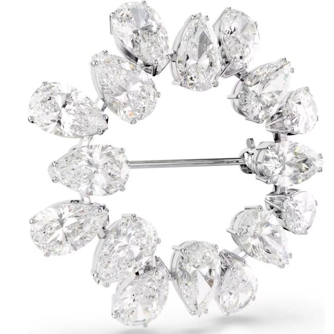 Swarovski Swarovski Broche 5714646 Matrix Zilverkleurig Pear met Zirkonia