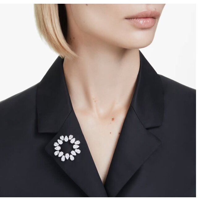 Swarovski Swarovski Broche 5714646 Matrix Zilverkleurig Pear met Zirkonia