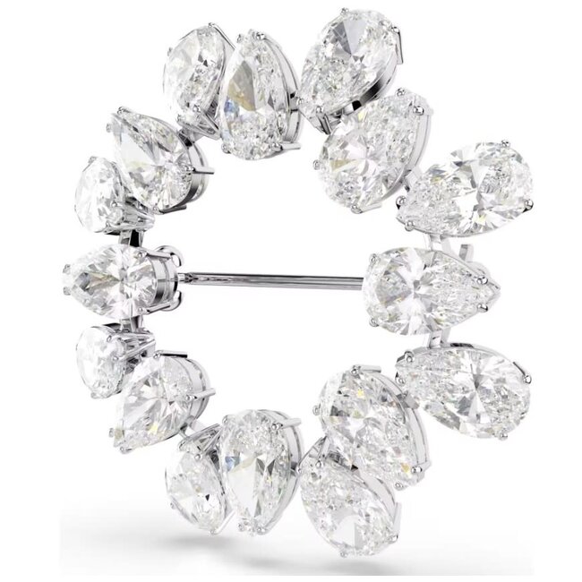 Swarovski Swarovski Broche 5714646 Matrix Zilverkleurig Pear met Zirkonia