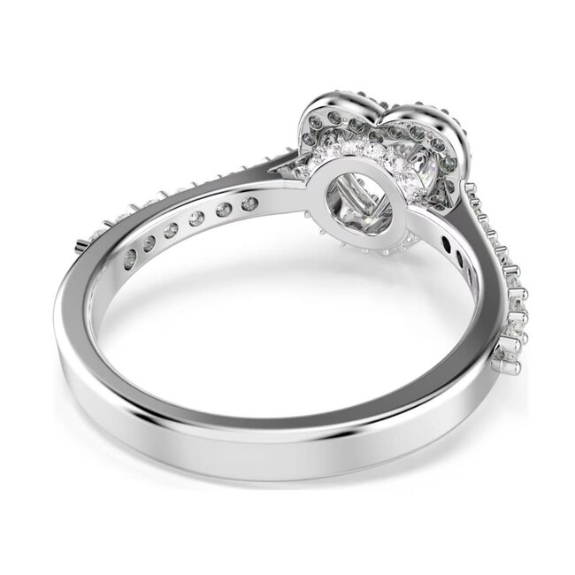 Swarovski Swarovski Ring 5744046/55 Una Zilverkleurig Hart Maat 55
