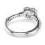 Swarovski Swarovski Ring 5744046/55 Una Zilverkleurig Hart Maat 55