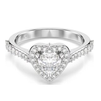 Swarovski Swarovski Ring 5744046/55 Una Zilverkleurig Hart Maat 55