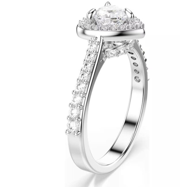 Swarovski Swarovski Ring 5744046/55 Una Zilverkleurig Hart Maat 55